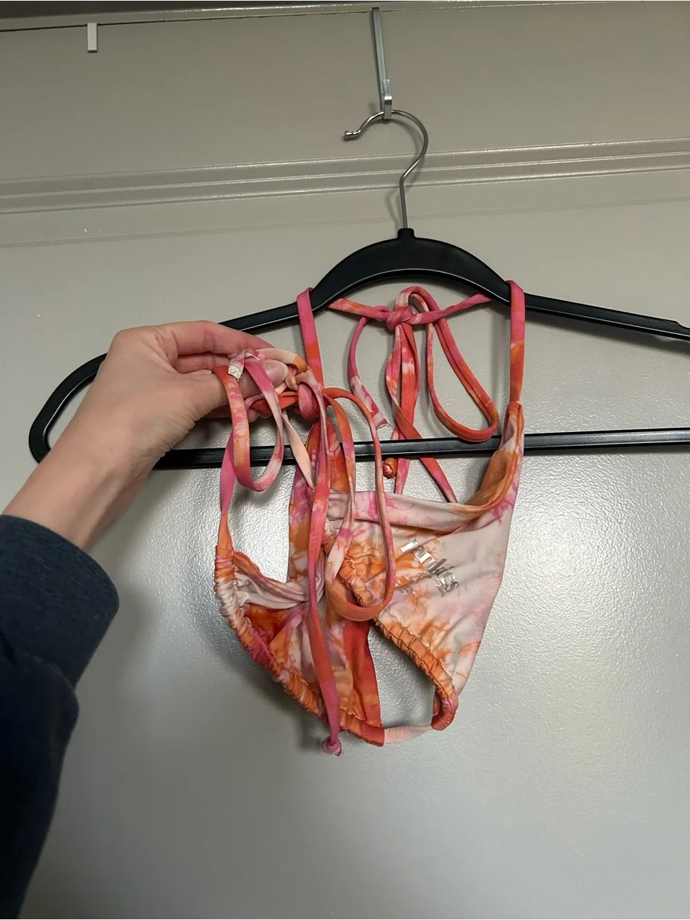 Frankie's Bikinis x Sophia Richie Colab Pink & Orange Sherbert Tasha Bikini Set